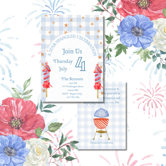 Star Spangled Celebration Invitation