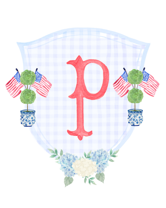 Patriotic Topiary Crest