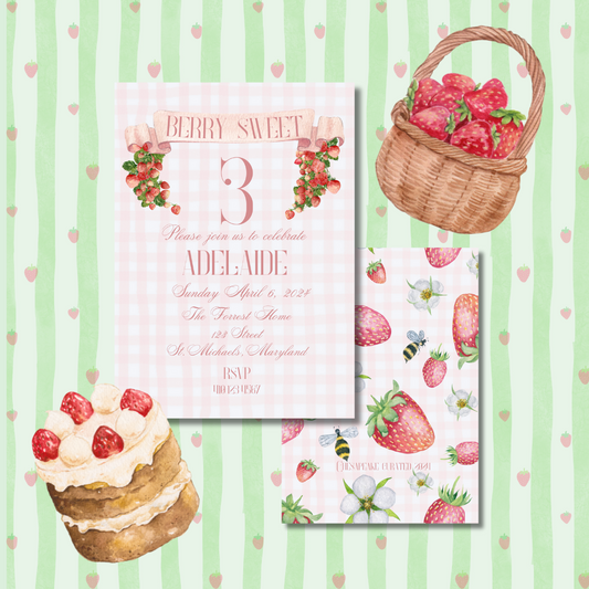 Berry Sweet Invitation